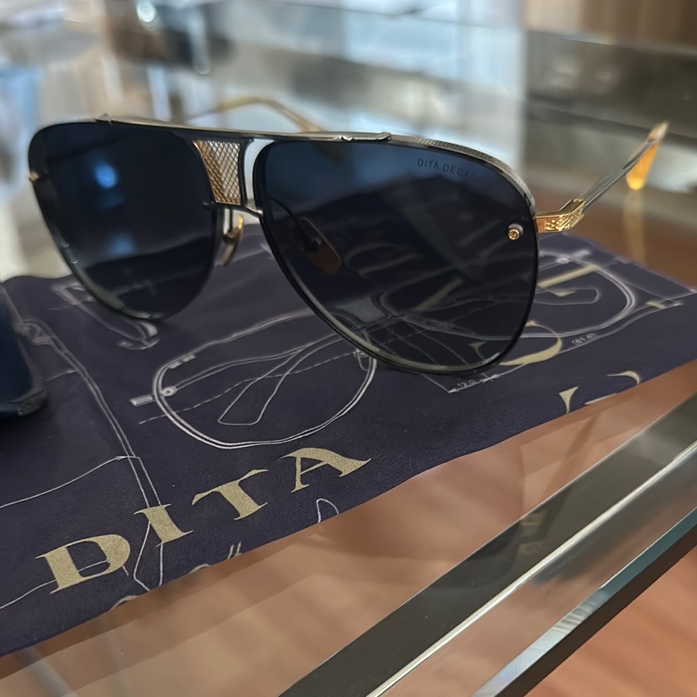 Dita Aviator Sunglasses - Gold and Black